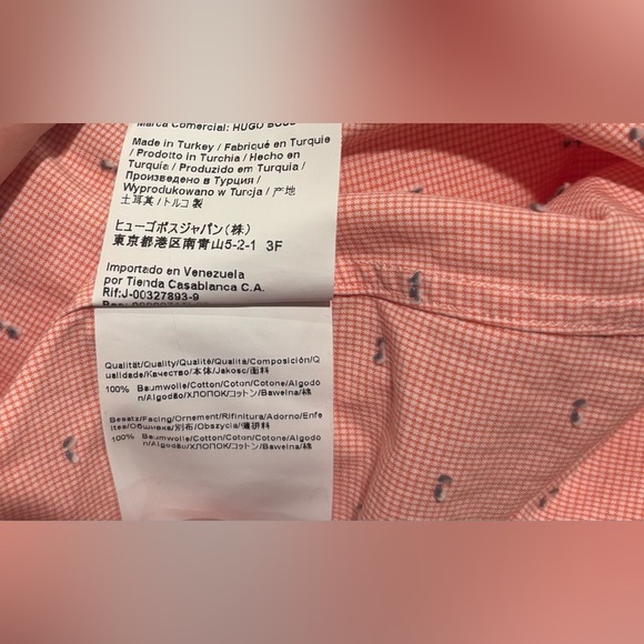 Boss by Hugo Boss Slim Fit 100% Cotton Button Down, Size L - Picture 9 of 11